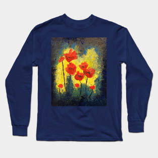 Dancing Poppies Long Sleeve T-Shirt